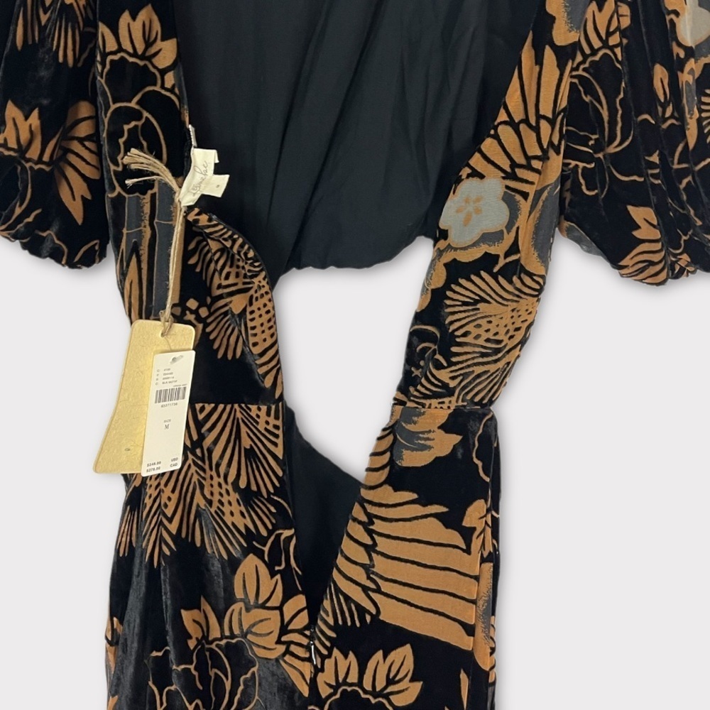 Anthropologie Let‎ Me Be Burnout Velvet Cutout Maxi Dress NWT - Picture 9 of 12